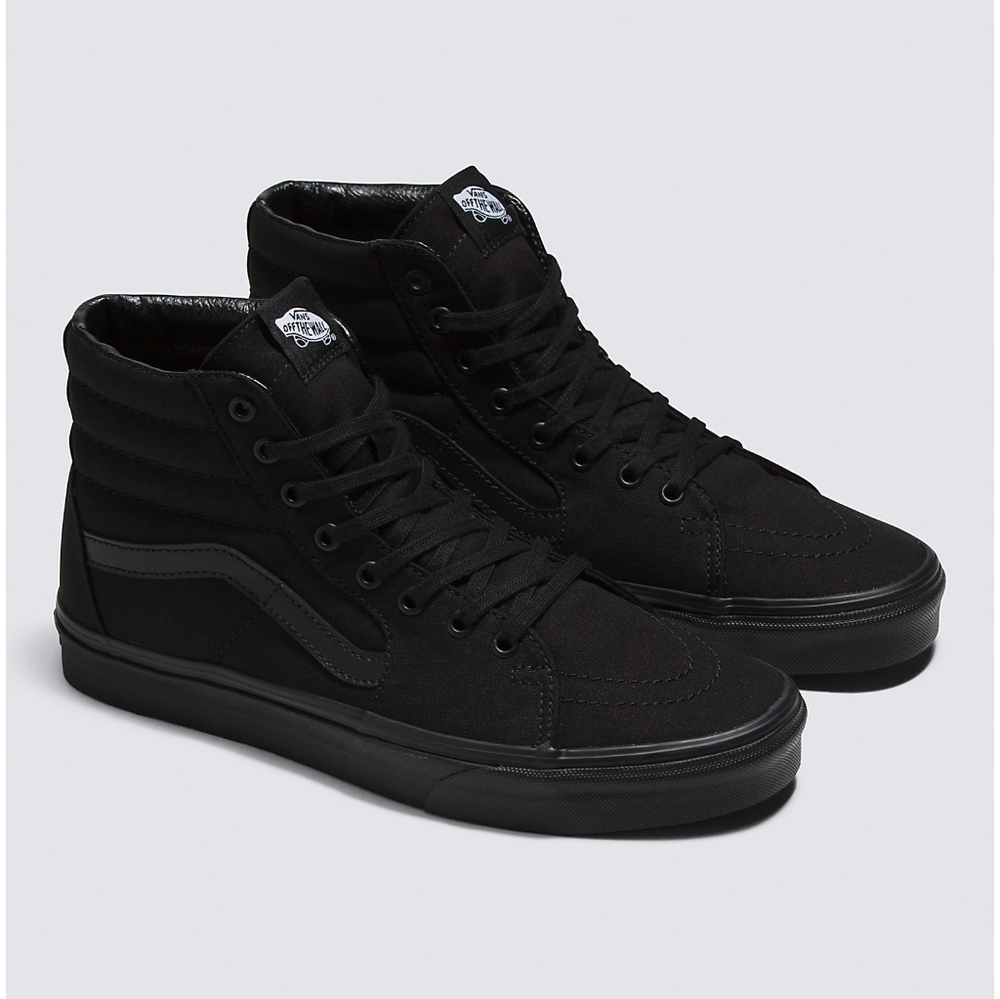 Vans Sk8-Hi Black on black 5.5 Men's 7.0 Women's